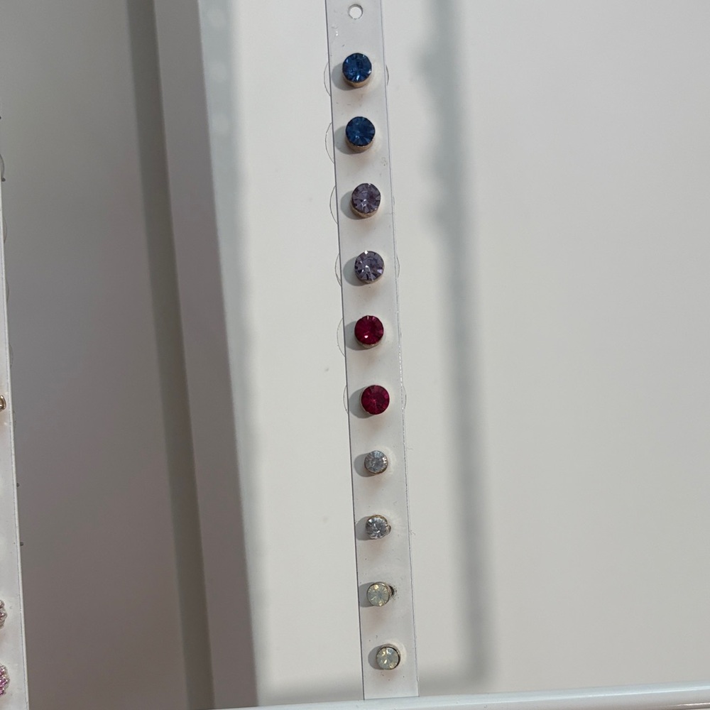 Colorful Stud Earring Set of 5